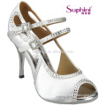 Customs Beige Wedding Shoes Women 10cm High Heel , Lady Shoes